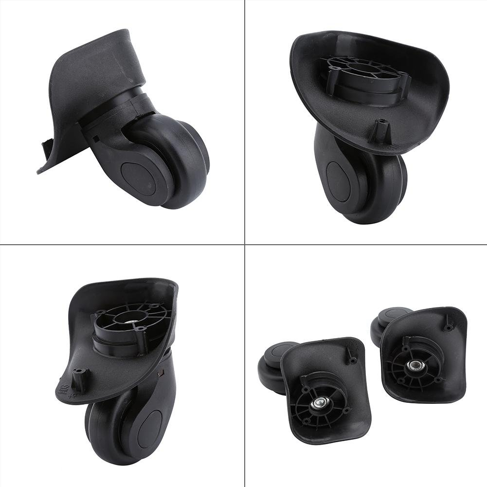 2Pcs Universal Wheel, Swivel Wheel, Black Bearing Wheels, Replacement Wheel for Suitcase Trolley Case Use Travel Case image number 3