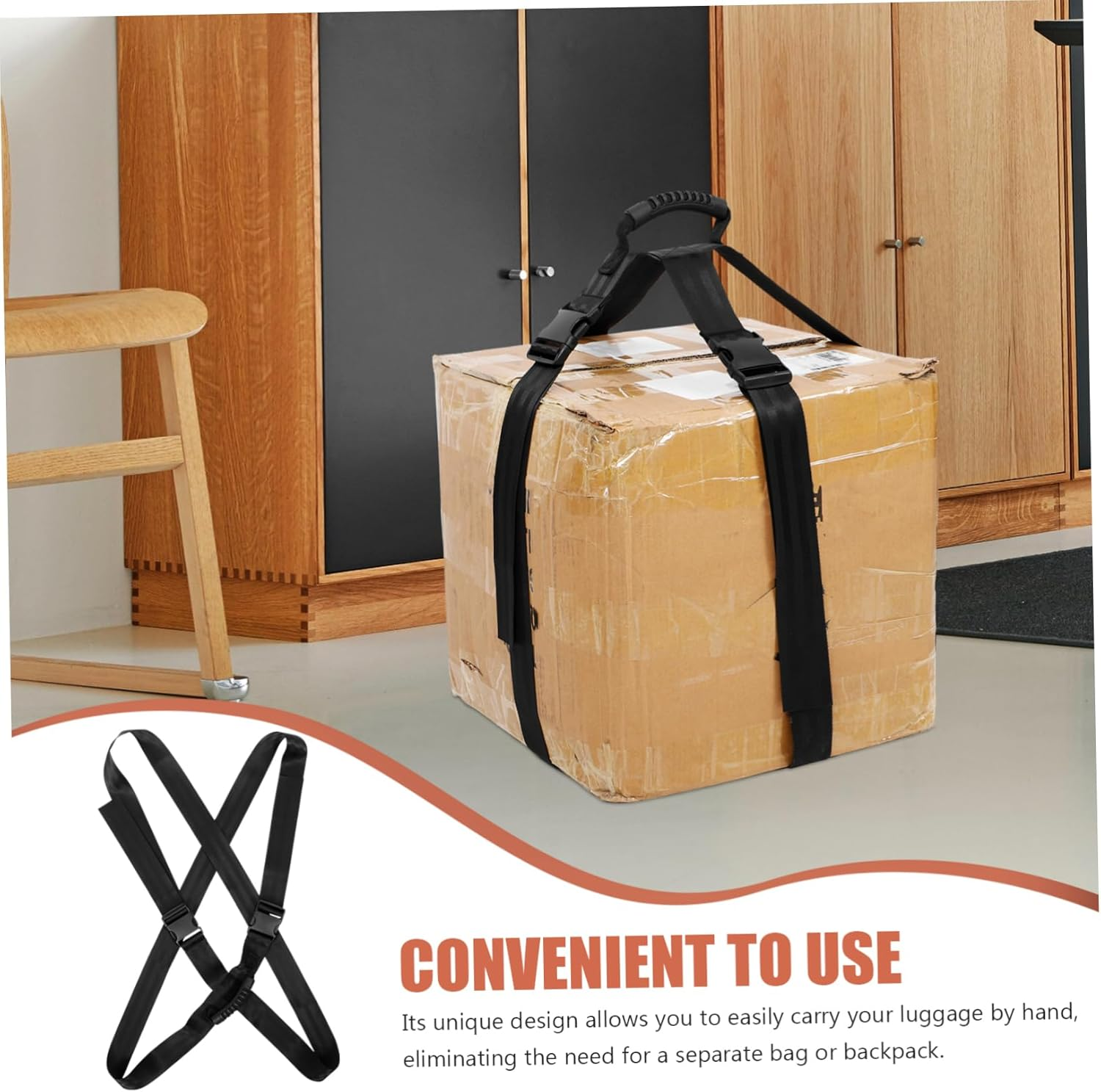 GAROZATION Luggage Straps for Suitcases Suit Safety Buckle Luggage Fixing Strap Suitcase Binding image number 1