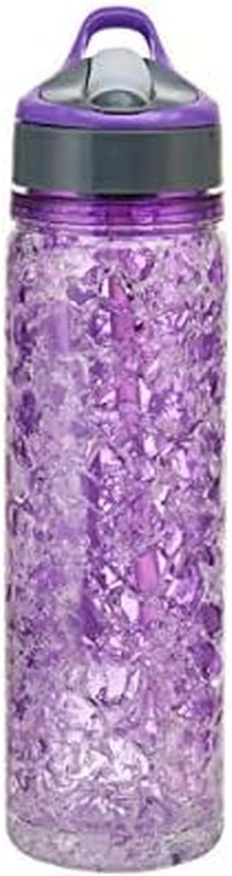 Copco 5237208 Freezeable Double Wall Insulated Tritan Water Bottle with Crackle Gel, 18-Ounce, Purple image number 1