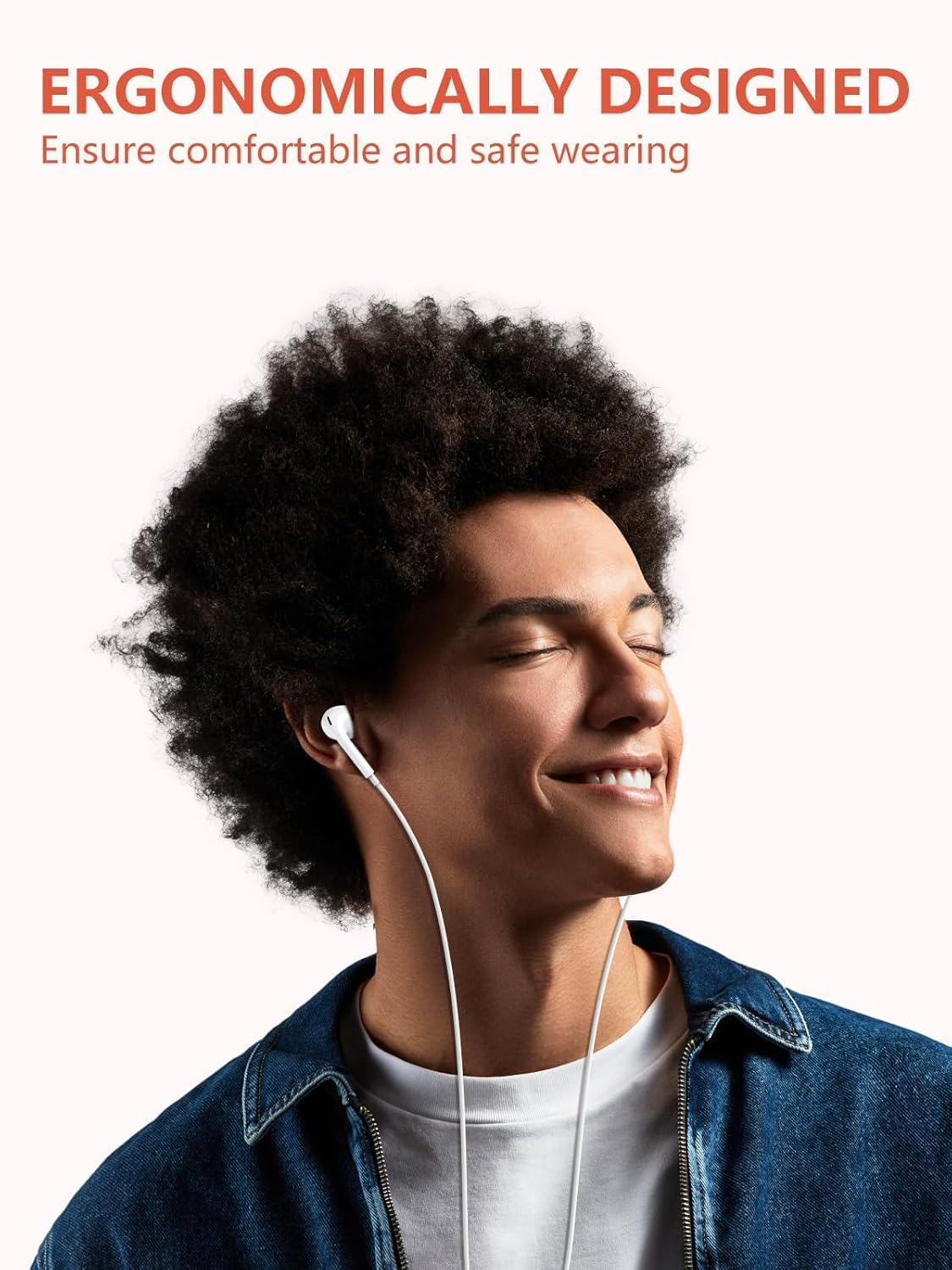 XINSHIKEJI USB C Headphones for Phone 16 Pro Max 15 plus Pad Pro In-Ear Headphones with Cable Type C, Microphone, Volume Control for Galaxy S23 S22 S21 S20 A53 A54 A34 Google Pixel 8 7 6A 5 4 image number 2