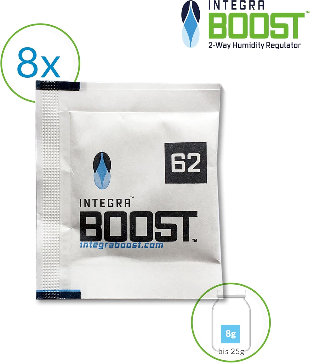 Integratm Boost Integra Boost 62-8 X 8G Humidifier I 2-Way Humidifier with Indicator - Humidity up to 25G I Humidification Pack image number 5