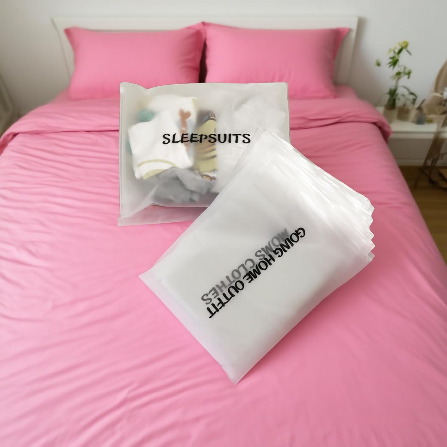 15Pcs Hospital Bags for Women Labor Delivery, 13.8 * 10.6 Inch Essentials Maternity Hospital Bag, Organizing Pouches for New Mom Newborn Baby image number 1