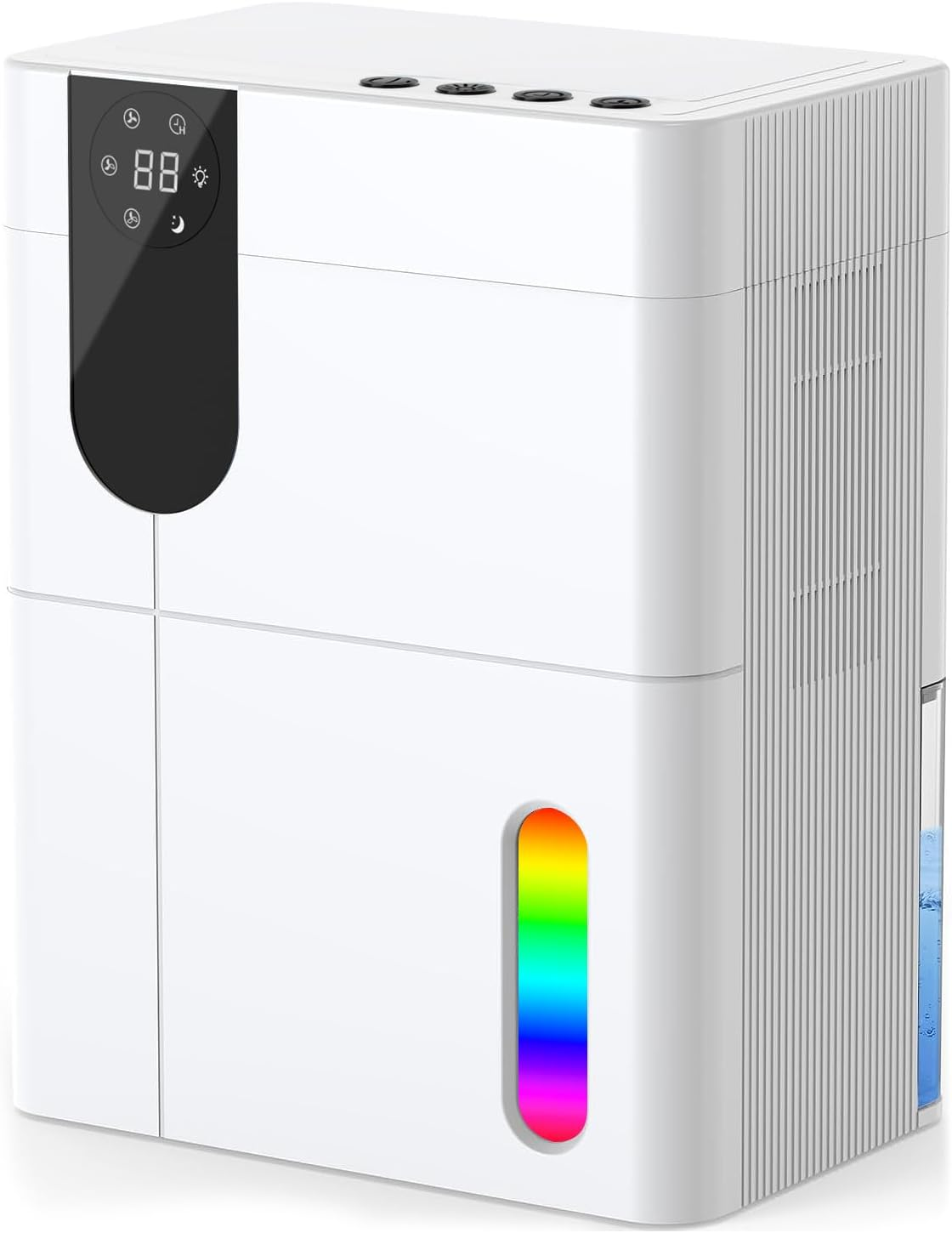 Dehumidifier for Bathroom, 4500Ml Water Tank, (1000 Sq.Ft) Quiet Dehumidifier for Home Basement Closet with Auto Shut Off,Sleep Mode, 7 Colors LED Light image number 4
