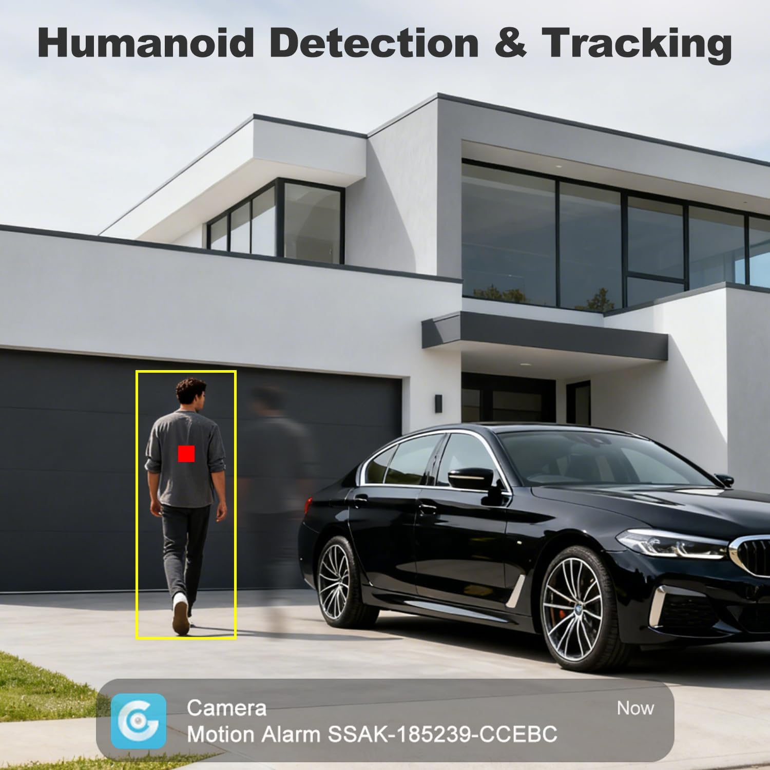 GENBOLT Wifi Security Camera Outdoor with Poe, Dual Lens Home Surveillance IP Camera CCTV with Color Night, Auto Tracking Human Detection Pan Tilt Digital Zoom Spotlight Camera image number 4