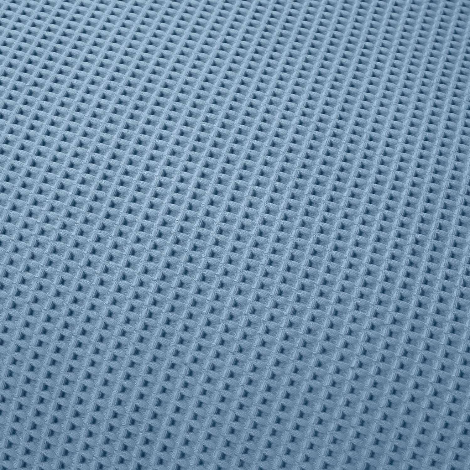 Serene - Blue Waffle Duvet Cover - King Size (230 X 220 Cm) - Soft Luxury Bedding - Lattice Textured Square Pucker Cover - Lindly Collection image number 1