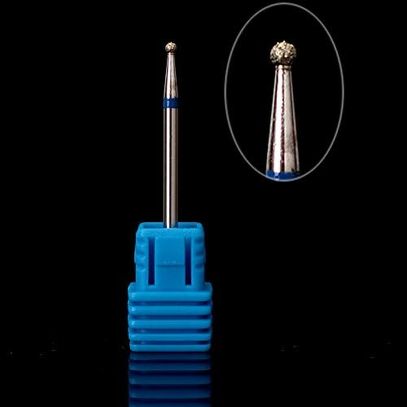 5Pcs Stainless Steel Nail Drill Bit Blue Cylinder Coated Carbide File Drill Bit Nail image number 5
