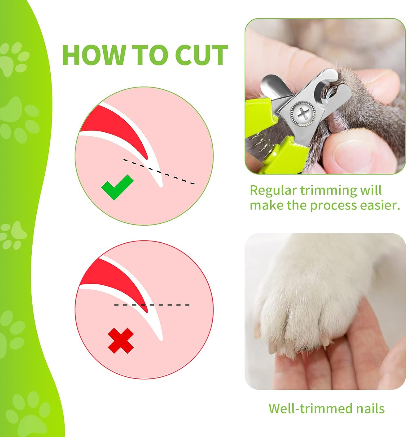 Dog Nail Clippers with Claw File, Professional Pet Nails Trimmer Grinders image number 5
