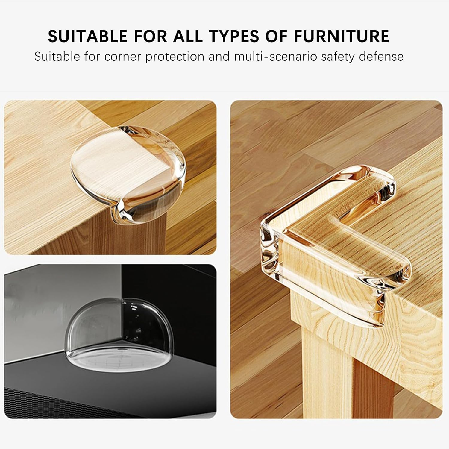 32-Pack Baby Corner Protectors for Safety, Clear Table and Furniture Edge Protector Guards for Baby Proofing