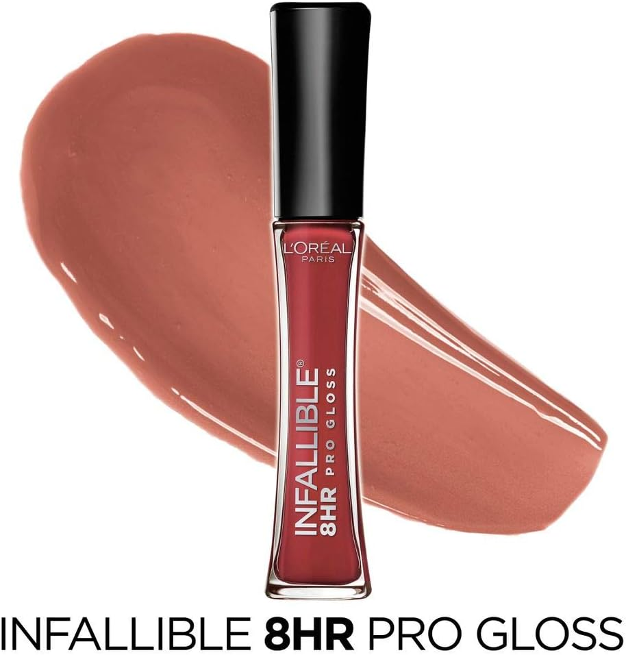 L&rsquo;Oreal Paris Makeup Infallible 8 Hour Hydrating Lip Gloss, Suede, 0.21 Fl Oz image number 6