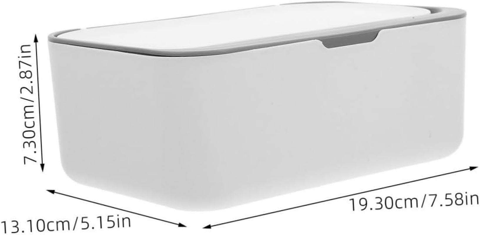 Tissue Box Cover Wipe Box Dispenser Desktop Holder Tissue Storage Wipes Container image number 6