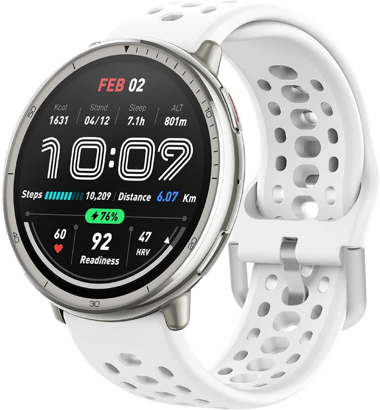 GIOPUEY Armband Kompatibel Mit Amazfit Active 2, Weiches Silikon Armband [Verschlei&szlig;fest] [Atmungsaktiv] Ersatzarmband