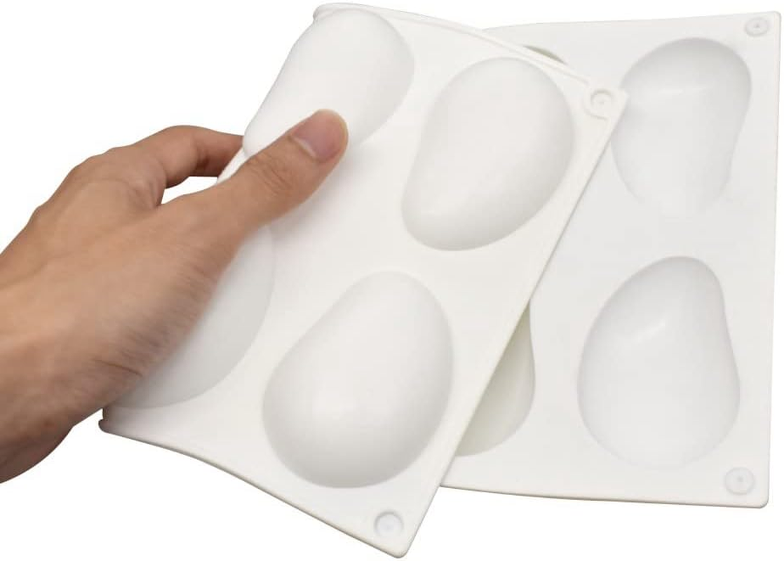 Silicone Mold Dessert Silicone Cake Mold for Baking Fondant Mould Fruit Shape Sugar Candy Jelly Bakeware Chocolates Mould (Mango H_11.68X6.84X0.8 Inch) image number 4