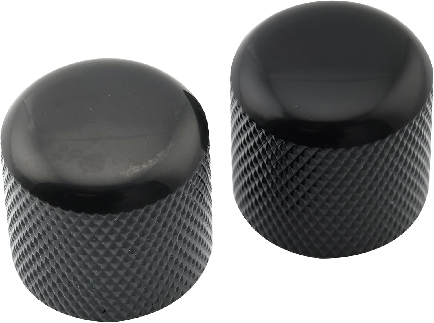 Musiclily Pro Inch Fine 24 Splines Steel Dome Knobs Push-On Control Knob 19Mm for USA Electric Guitar or Bass, Black (Set of 2) image number 6