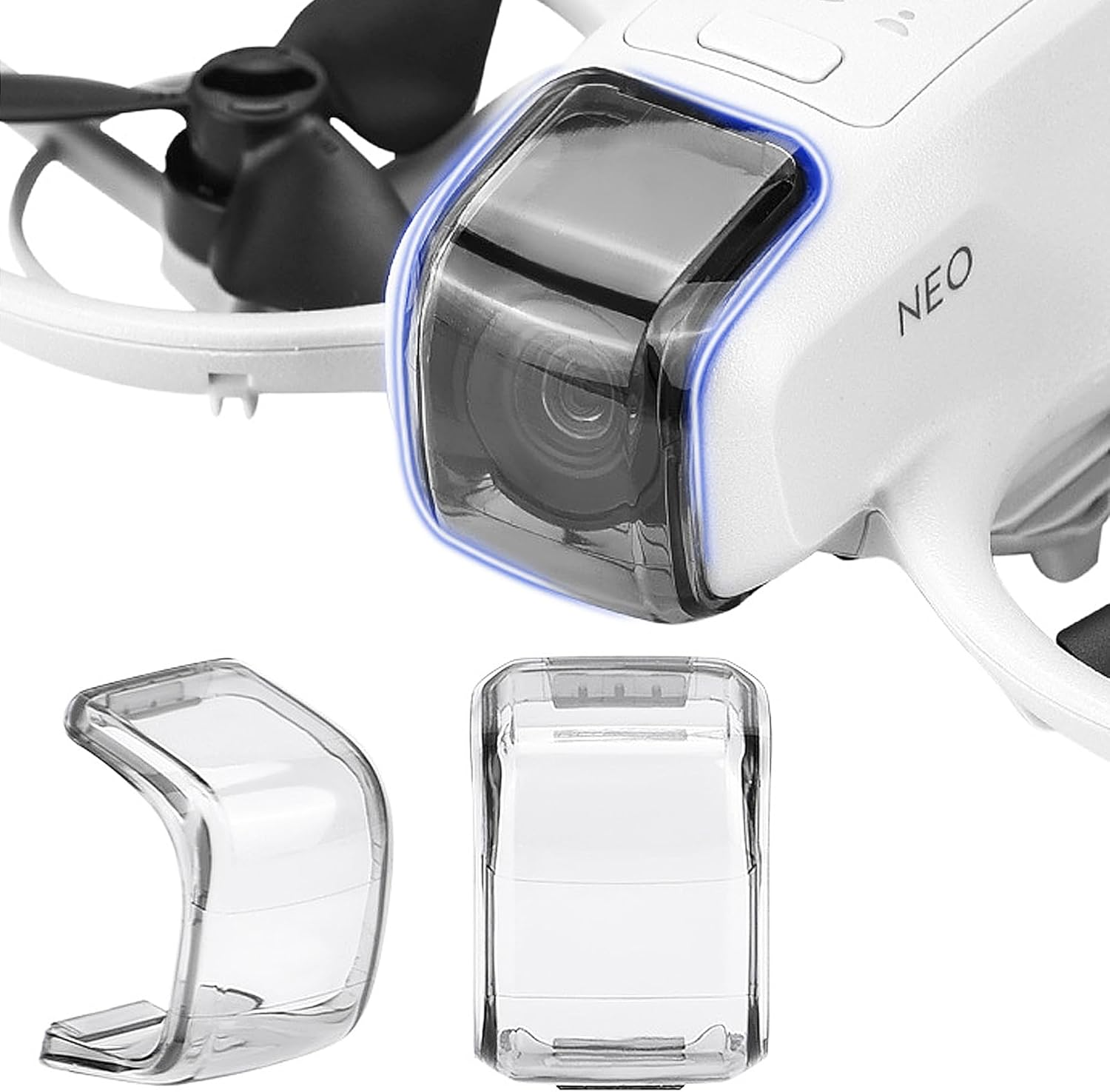 Gimbal Protective Case Accessory for DJI Neo, Lens Cap Gimbal Protective Case Camera Protection for Neo DJI, Dust Cover for DJI Neo Drone Accessories (2 Pieces) image number 1