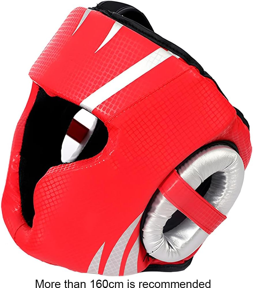 MTSDM Boxing Headgear, Muay Thai Headgear for Men Women Boxing Head Guard Artificial Leather for Face, Ears Cheeks Protection Head Gear, Boxing Helmet for Grappling, Sparring, Kickboxing, Taekwondo image number 1