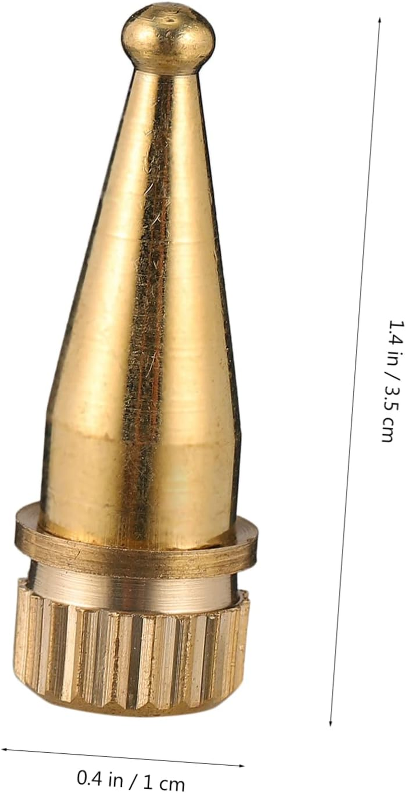 LAPYAPPE 4Pcs Copper Speaker Spikes Feet Pads for Floor Standing Audio Isolation Stand, Hifi Amplifier and Turntable Support, Gold Metal Vibration Absorber for Home Theater Use image number 3