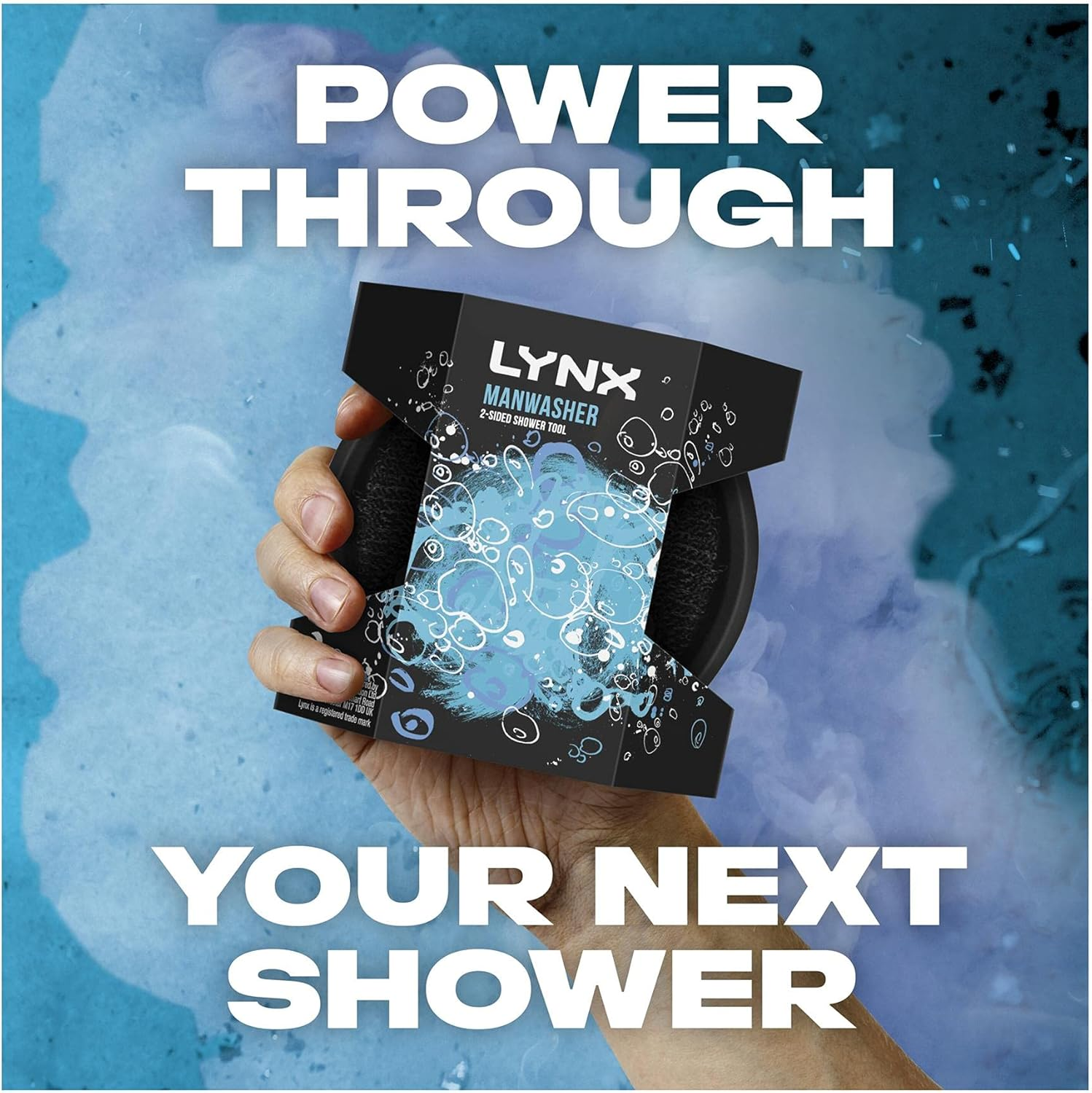 Lynx Manwasher, Shower Sponge, Loofah, 2 Pack image number 3