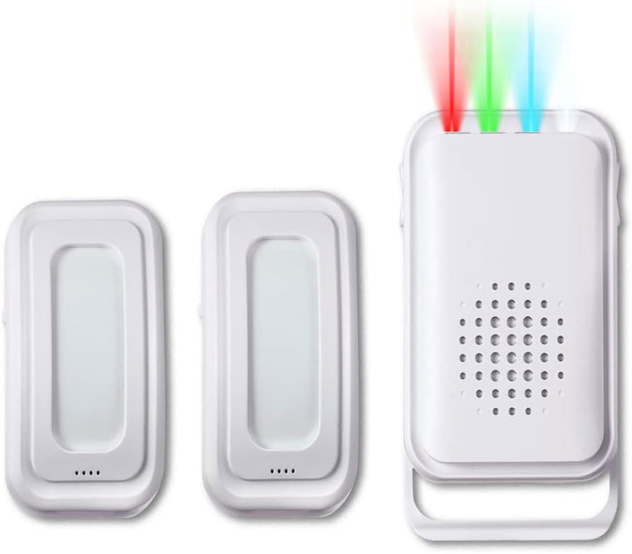 Honeteek Door Chime, Door Chime for Business Store Entry Alert, Wireless Doorbell with 918 FT Range for Home Elderly, Door Alarms When Opened for Home Door LED Indicators (2 Sensor & 1 Receiver) image number 6