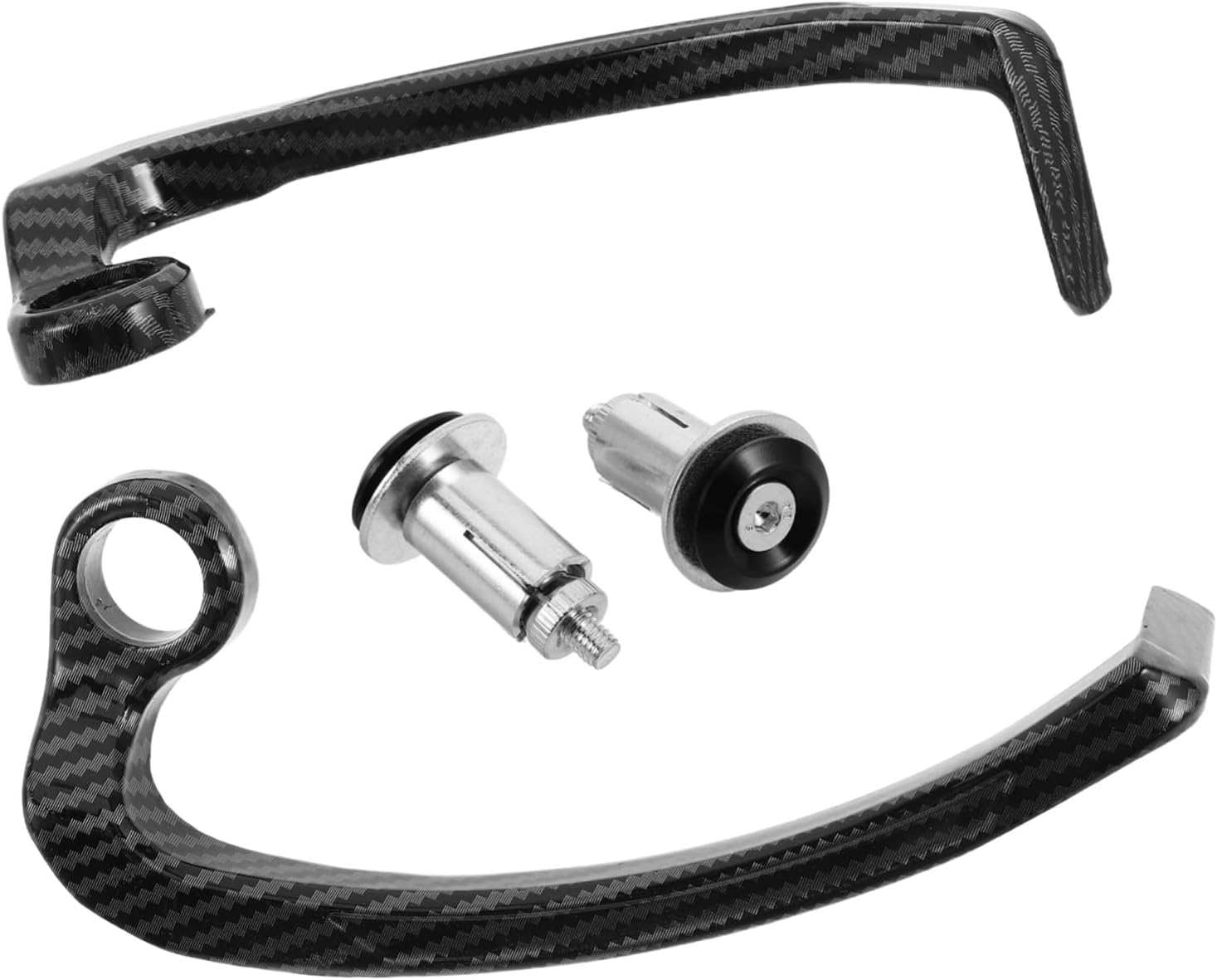 1 Pair Motorcycle Brake Lever Protector Universal Handlebar Hand Guard Grip for Motorbike Dirt Bike ATV Scooter Hand Protection Black image number 2