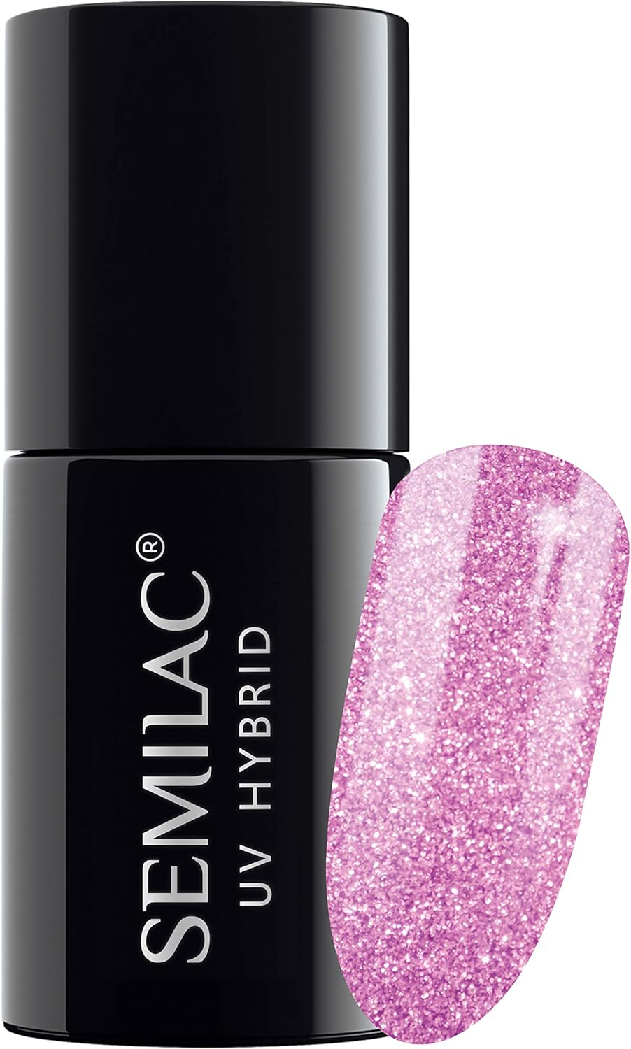 164 UV Nail Polish Hybrid Semilac Pink Crystals 7 Ml