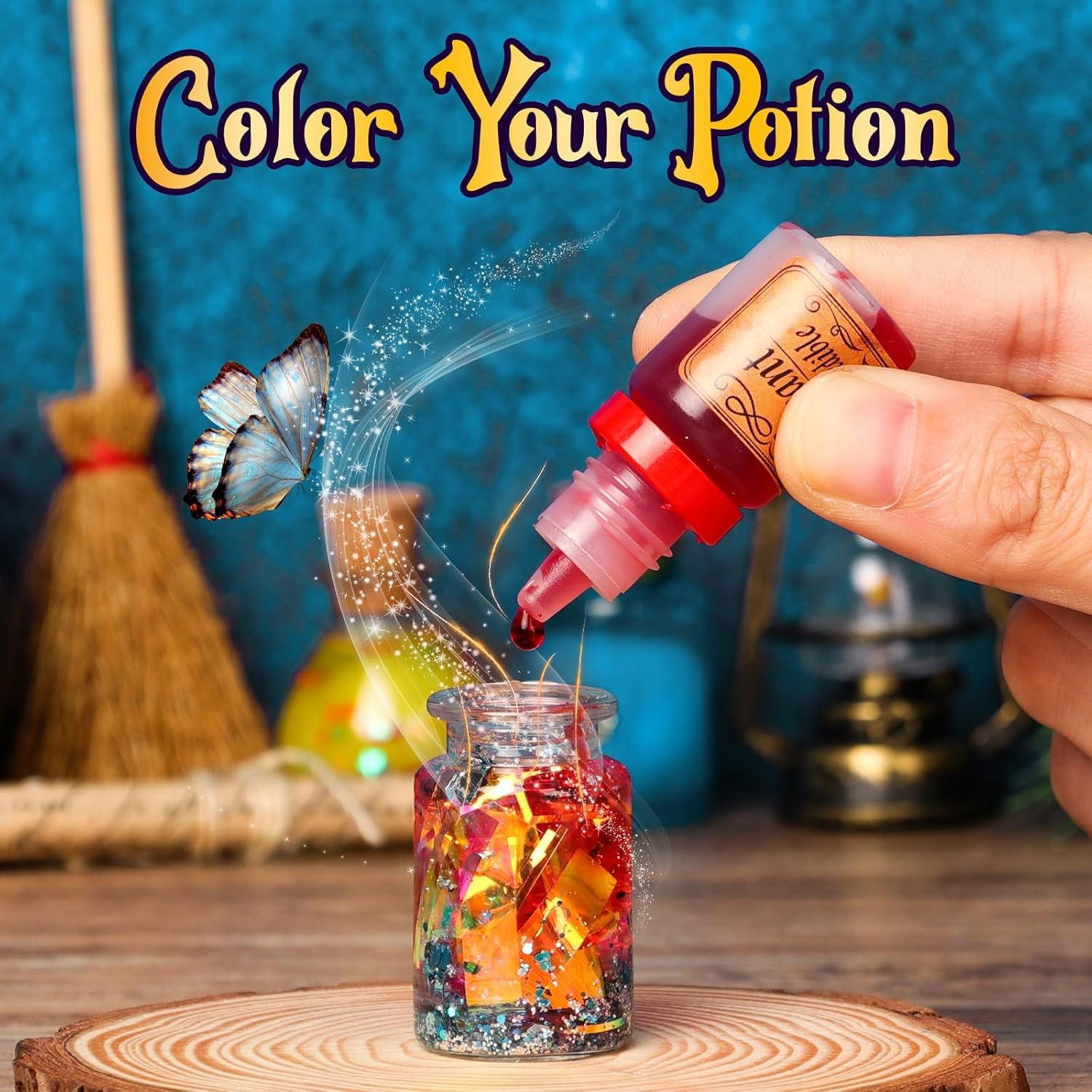 Magic Potions Craft Kit for Kids, 20PCS Fairy & Witch Potion Bottles Making Set, DIY Arts & Crafts Science Kit for Boys and Girls Ages 6-12 - Birthday Gift, Halloween & Christmas Party Decor image number 3