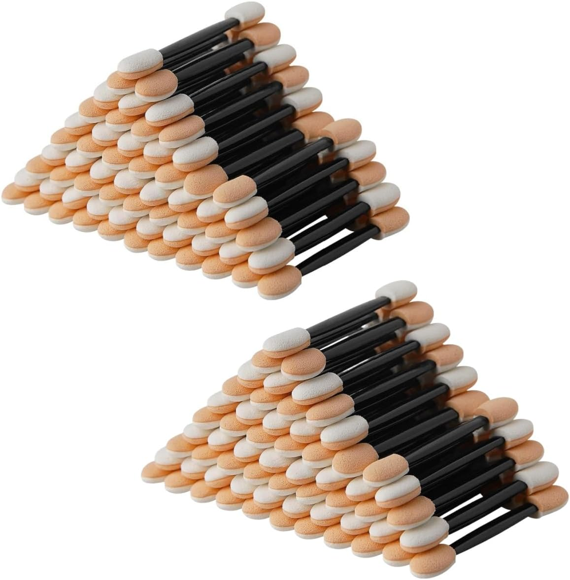 Gewaha Dual Sided Eyeshadow Brush 120Piece Portable Sponge Tipped Oval Makeup Applicator Tools for Eyeshade Popular image number 5