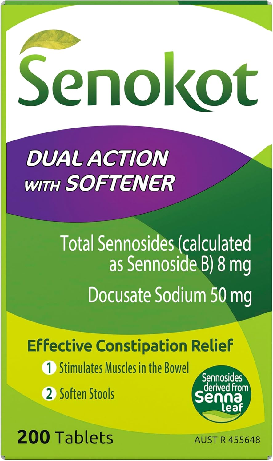 Senokot Dual Action with Softener for Effective Constipation Relief 200 Pack image number 3
