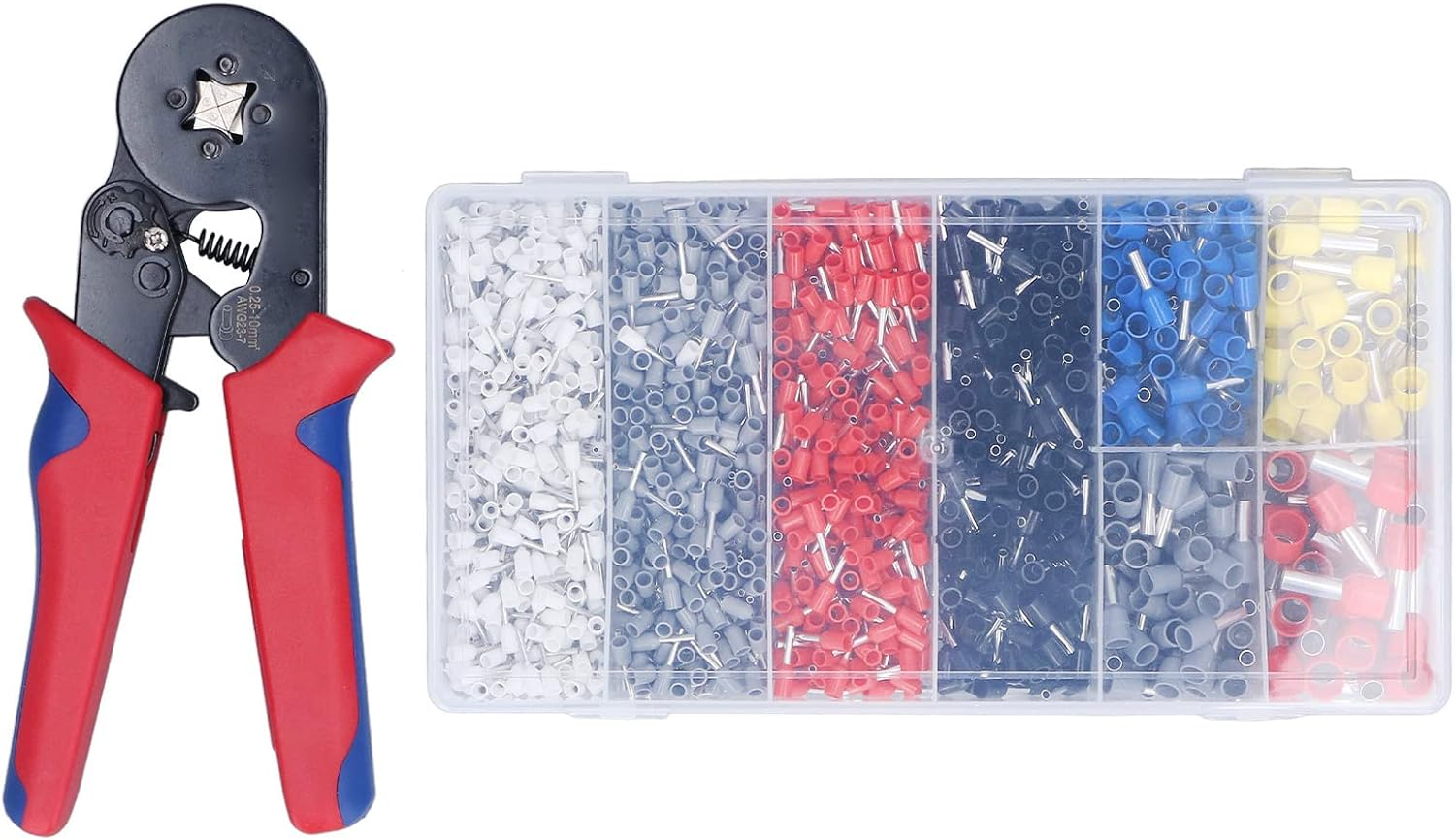 Copper Ferrule Crimping Tool Kit Efficiently Strips Terminals Portable Set for Various Equipment image number 6