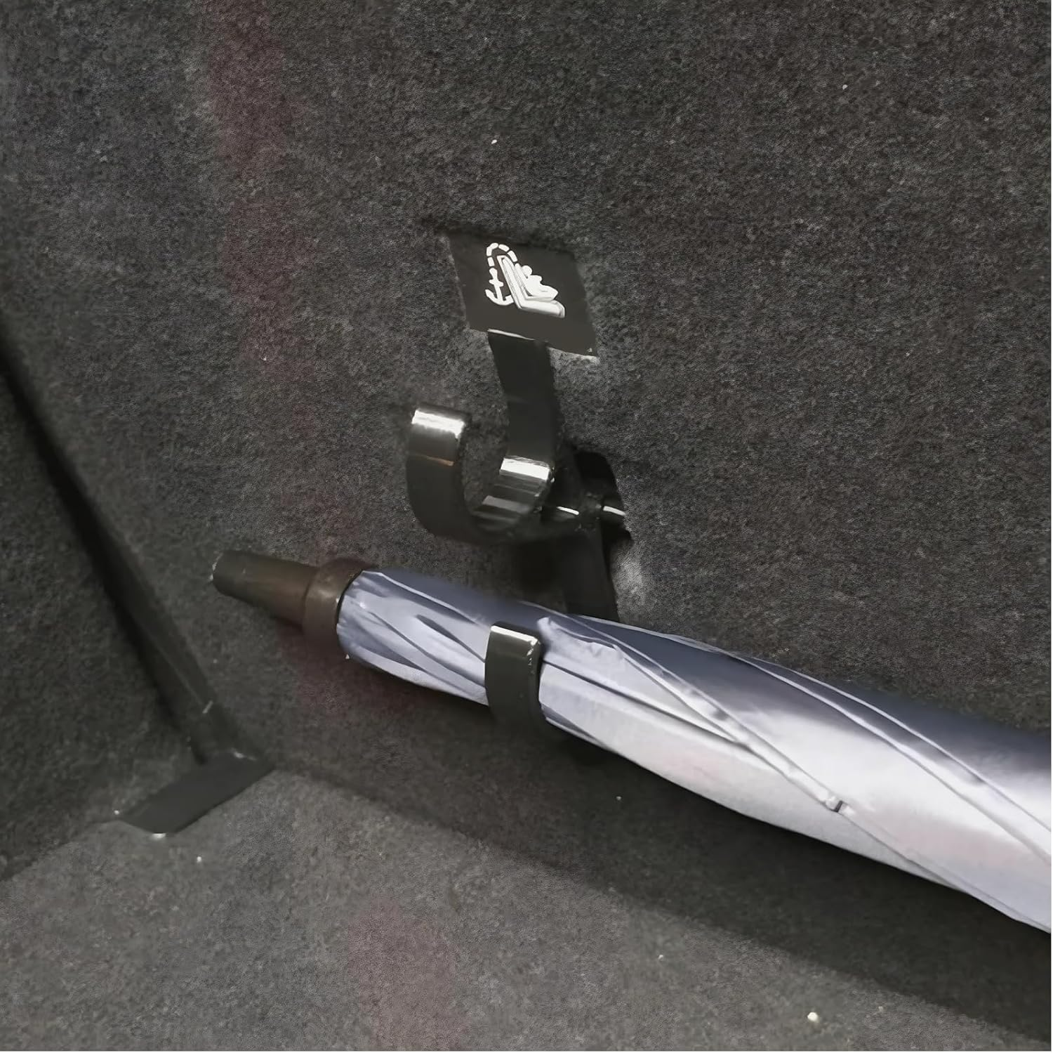 Two Car Umbrella Hook Installation Brackets, Car Seat Back Storage Hooks, Organizer Hangers, Truck Control Consoles, Wheelchair Rear Seats, Baby Strollers, and the Trunks of Sedans and Suvs image number 5