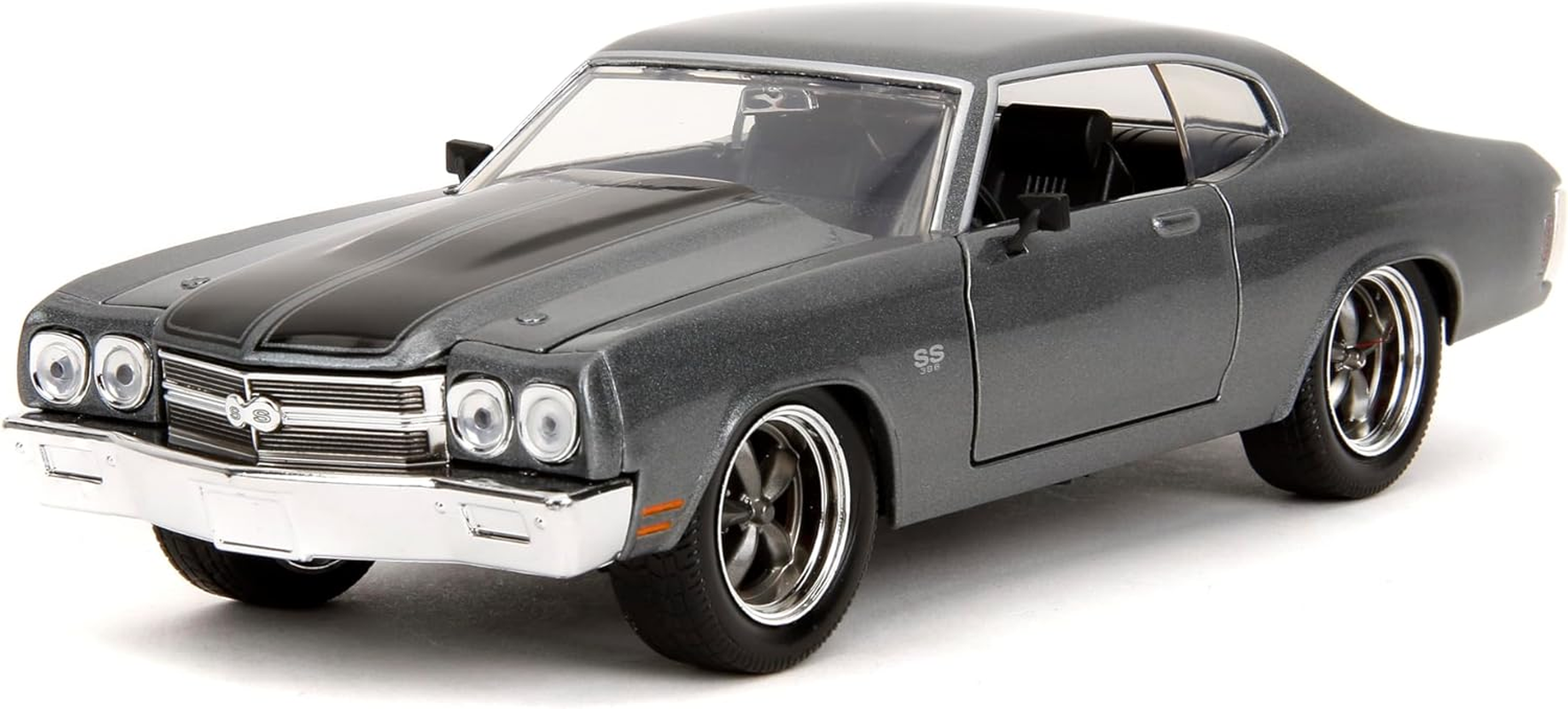 Fast & Furious 1:24 1970 Chevy Chevelle SS Die-Cast Car, Toys for Kids and Adults(Grey) image number 1