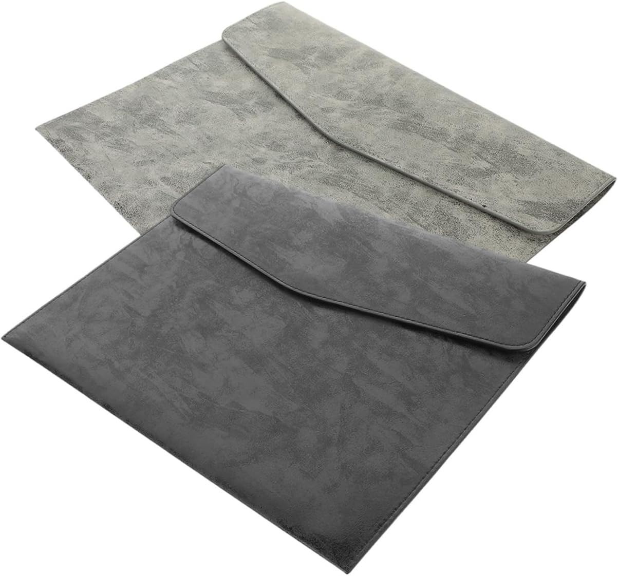 LALAFINA Document Bag Pockets Faux Leather File Organizer Compact Storage for Bills Statements Contracts image number 4