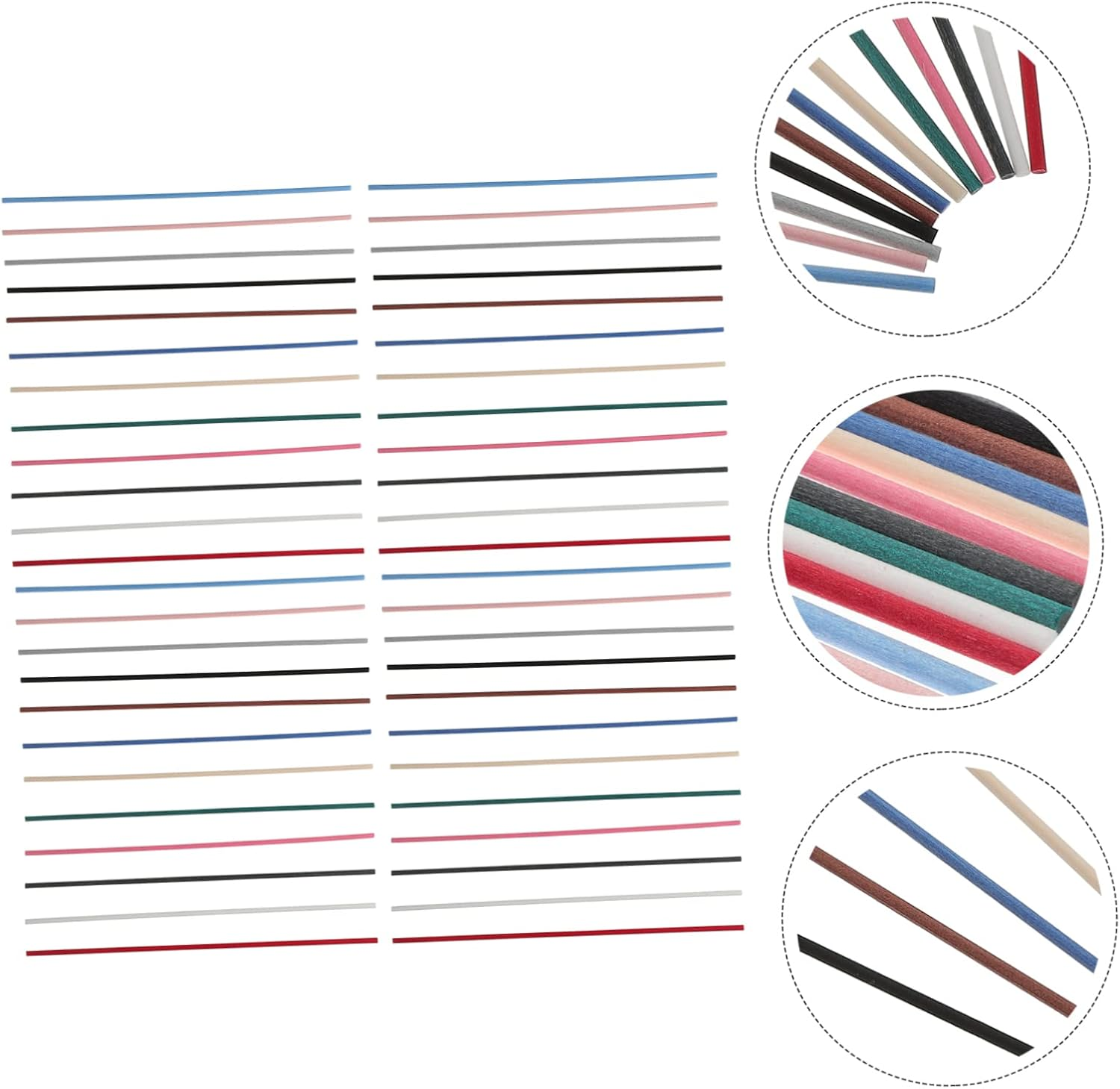 Anneome 72Pcs Aromatherapy Rattan Sticks Fireless Aroma Sticks for Essential Oil Diffuser Natural Rattan Material for Home Car Aromatherapy image number 5