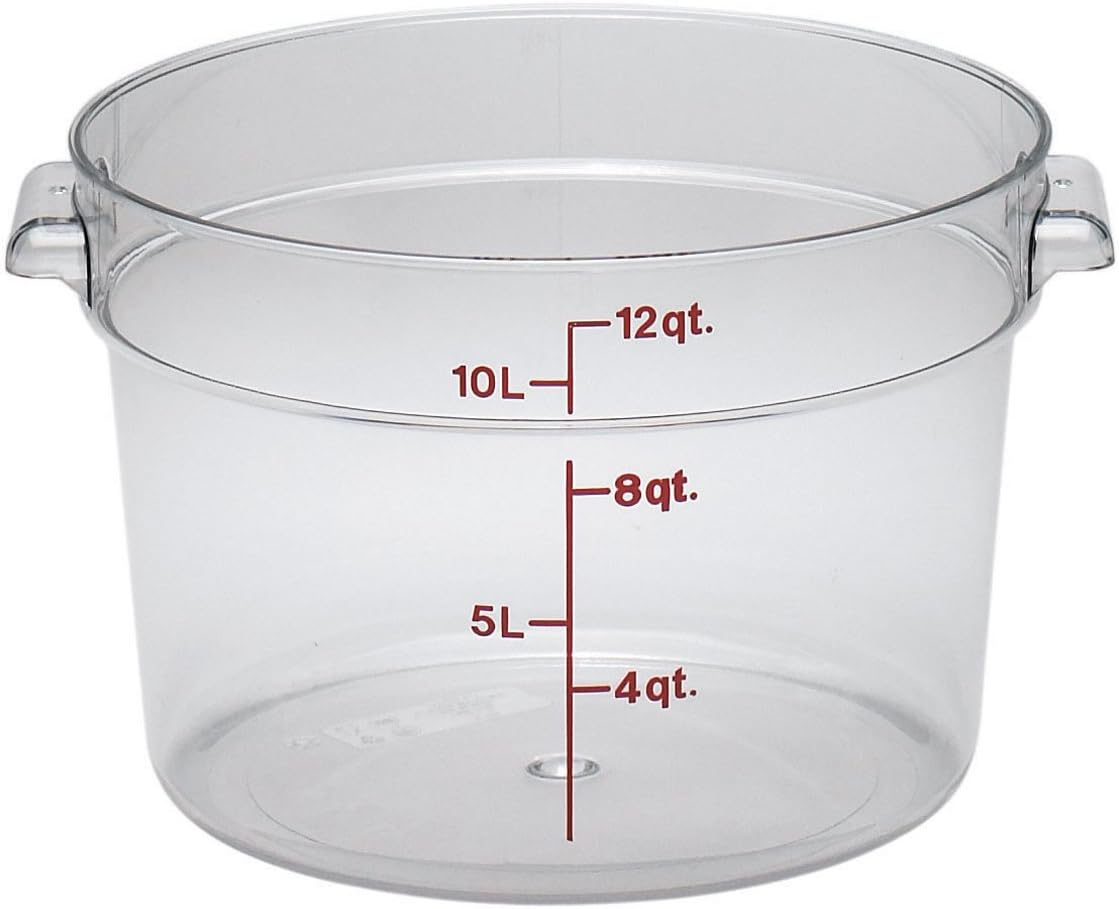 Camwear Polycarbonate round Food Storage Containers 12 Quart Clear image number 4