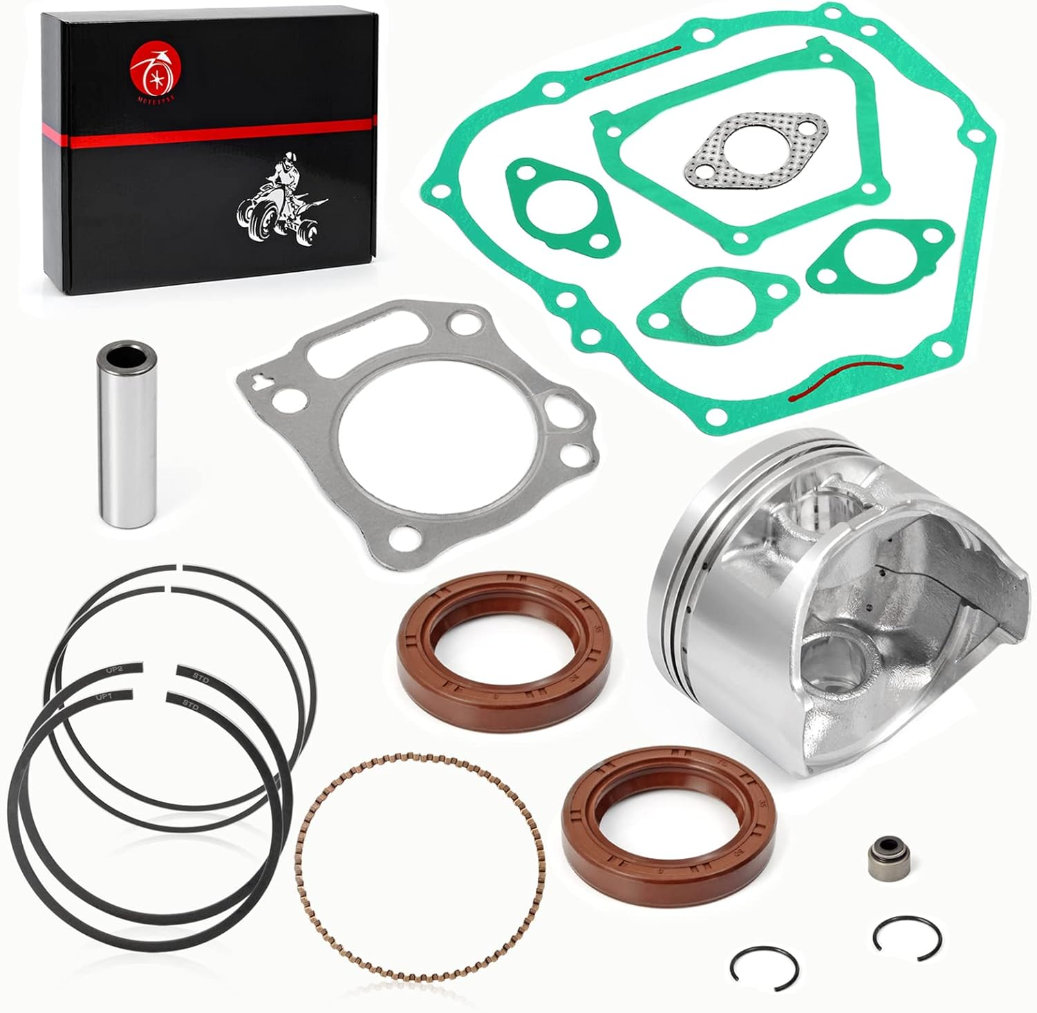 357Cc Engine Rebuild Kit Std Piston & Rings Gaskets Seals for Yamaha G21 G22 G23 G27 G28 2001-2009 YXP700A YXP1000A Pro Hauler 700 1000 2004-2006 YDR-A YTF-1 YTF-2 2007-2018 image number 3