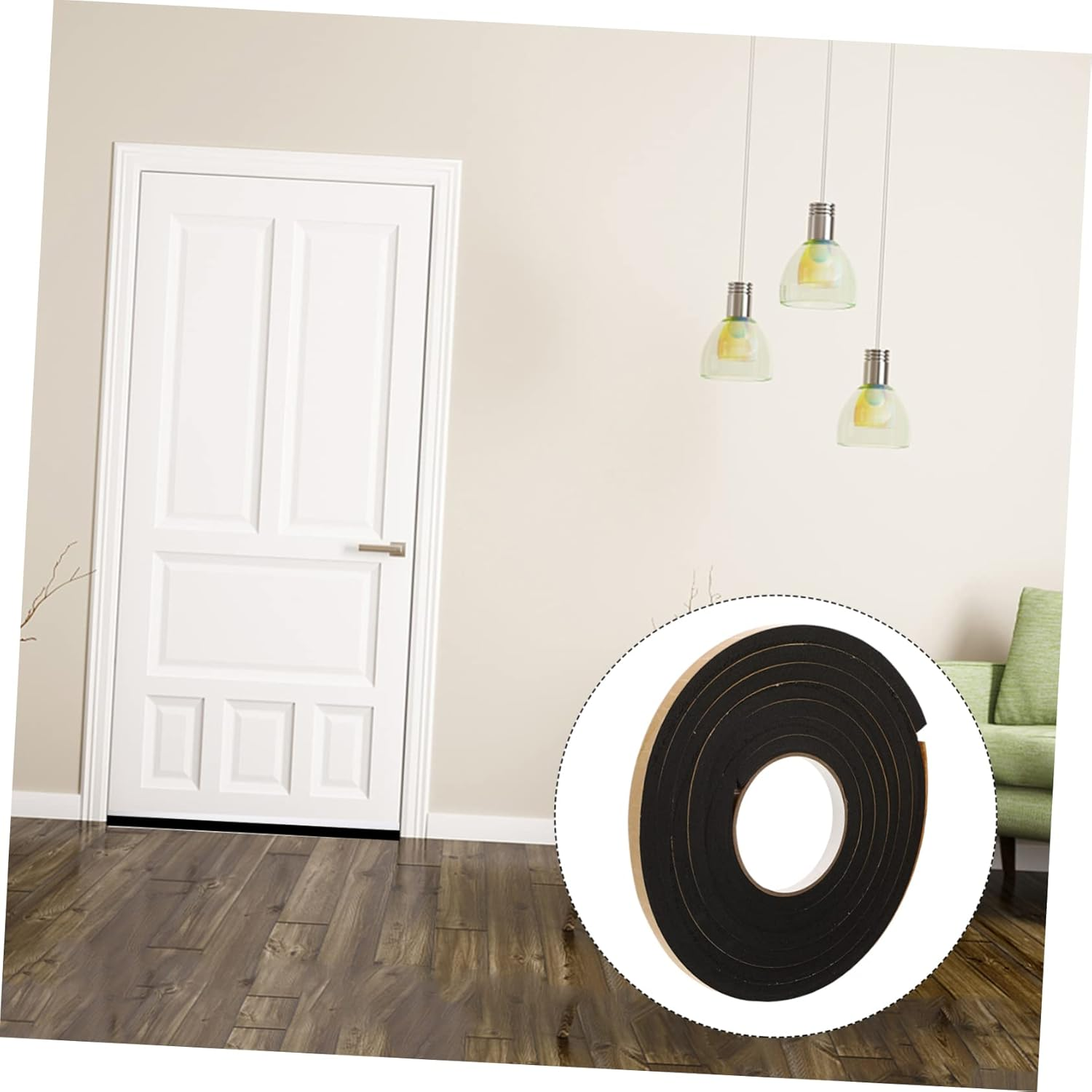 Tofficu 2Rolls Shockproof Foam Tape Eva Sponge Sealing Tape Window Seal Strippings for Draft Stopper Window