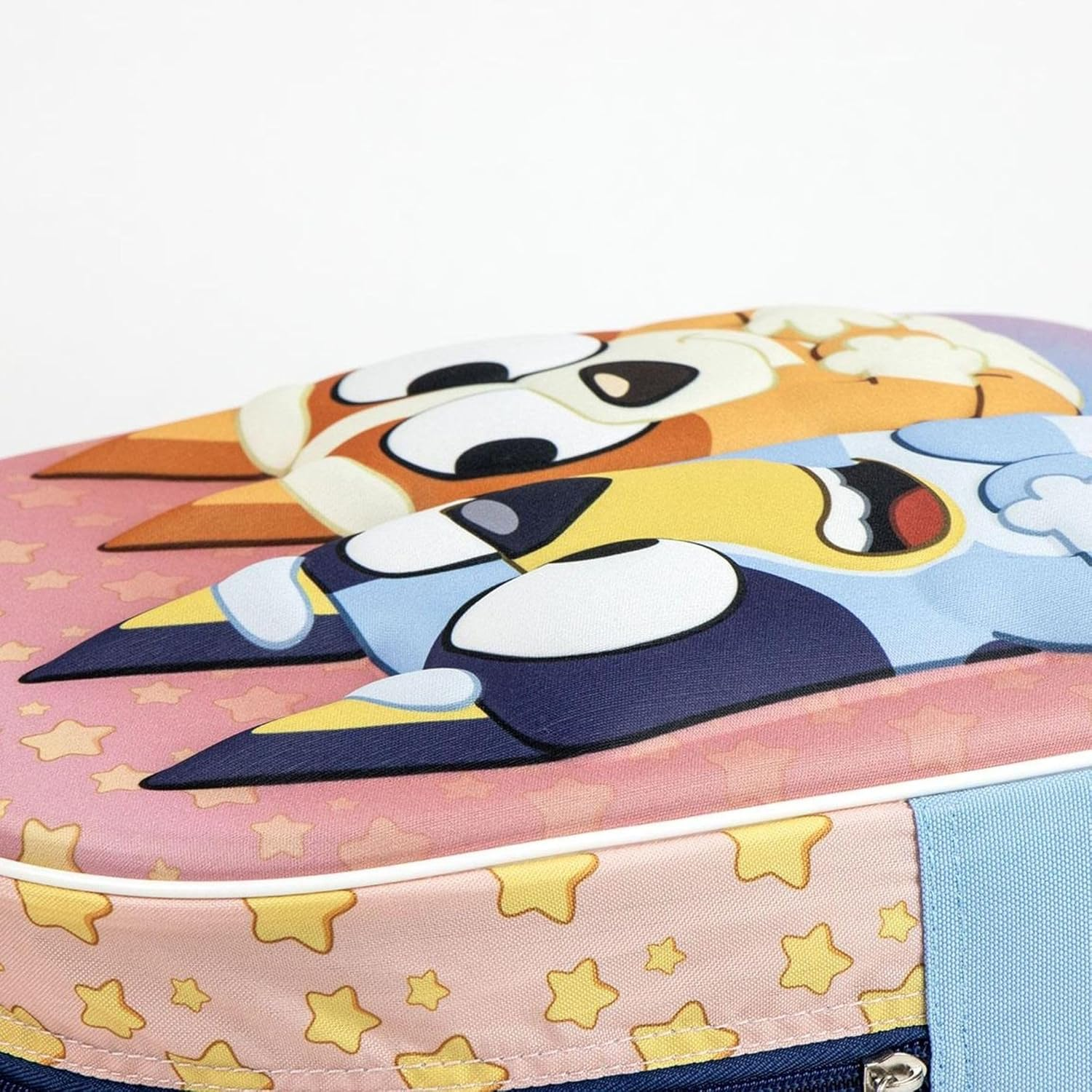 3D Bluey Kids Backpack Original Design and Realistic Relief for Boys and Girls | Bluey School Backpack with Spacious Space and Adjustable Straps Officially Licensed