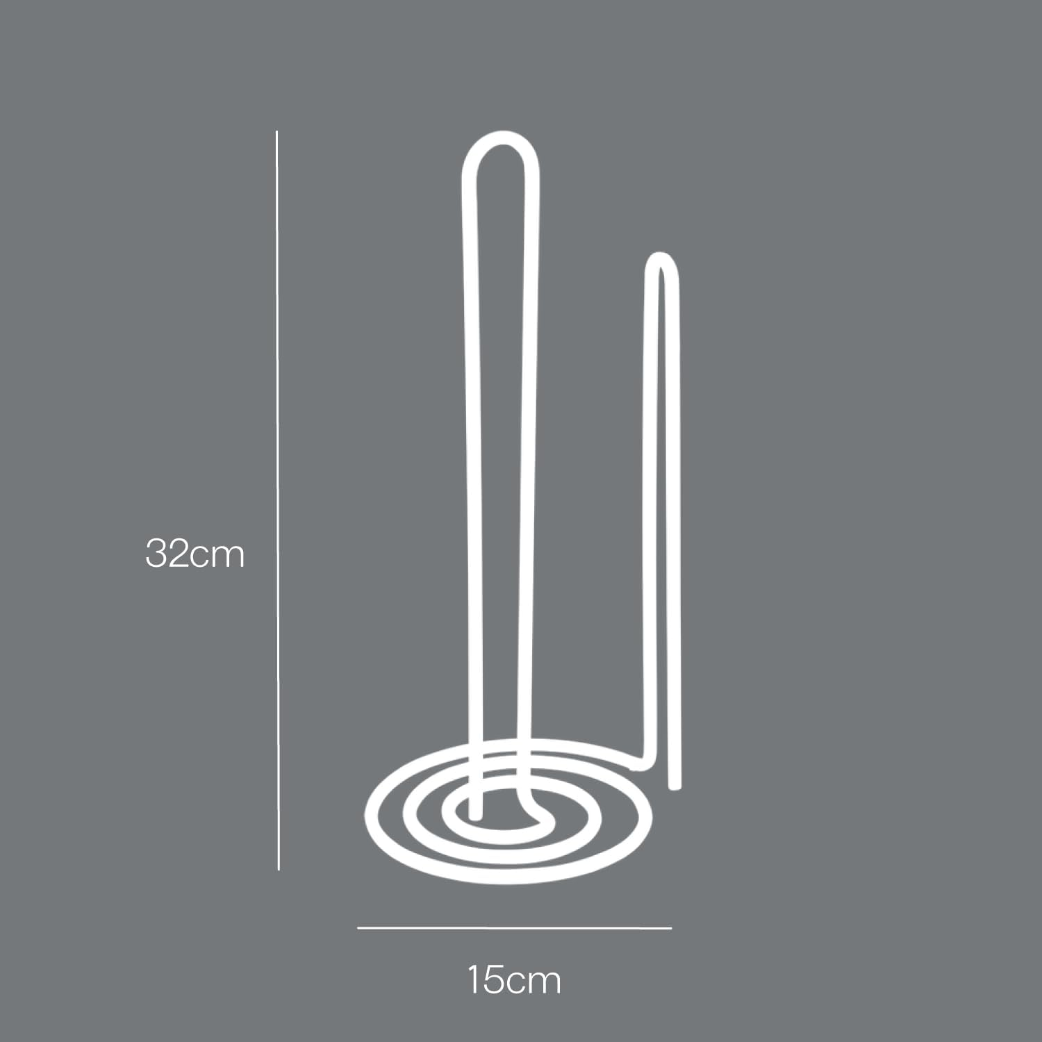 Metaltex Kitchen Roll Holder, Steel, Copper, 15 X 15 X 32 Cm image number 5