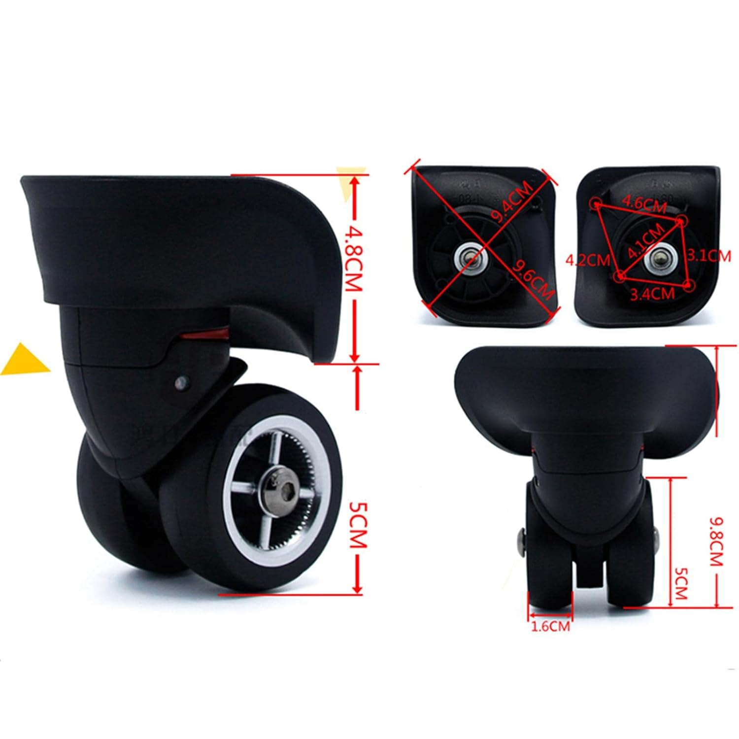 Folpus A08 Replacement Wheels for Luggage, Universal Components for Suitcases, Small image number 1