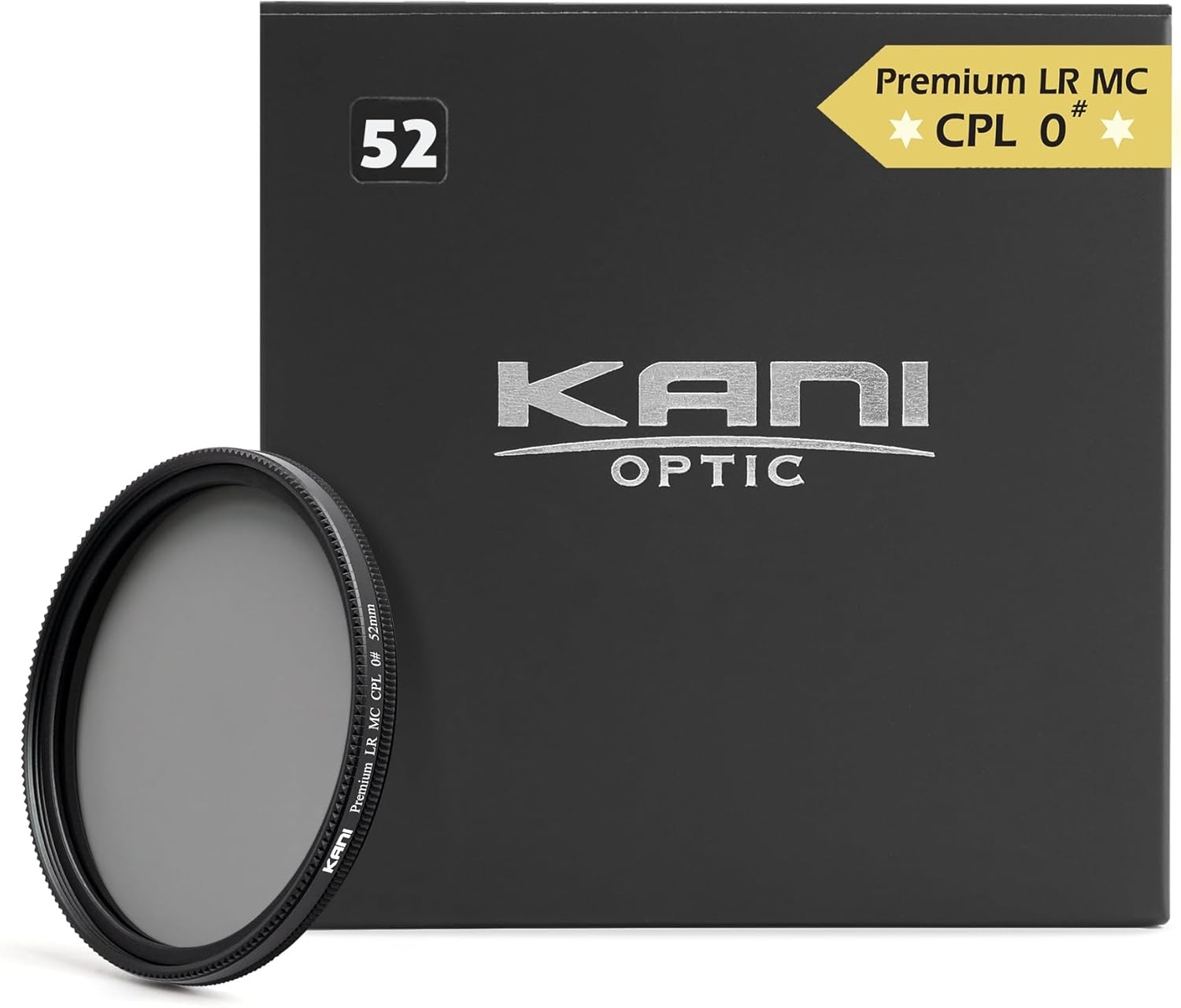 KANI 817464 82Mm PL Filter, Zerosharp Series, Premium LR, MC, CPL 0#, Smooth Rotation, Thick Frame Specifications, Circular Polarizing Filter, Improves Color Repellency, Reduces Color Turbidity, Low