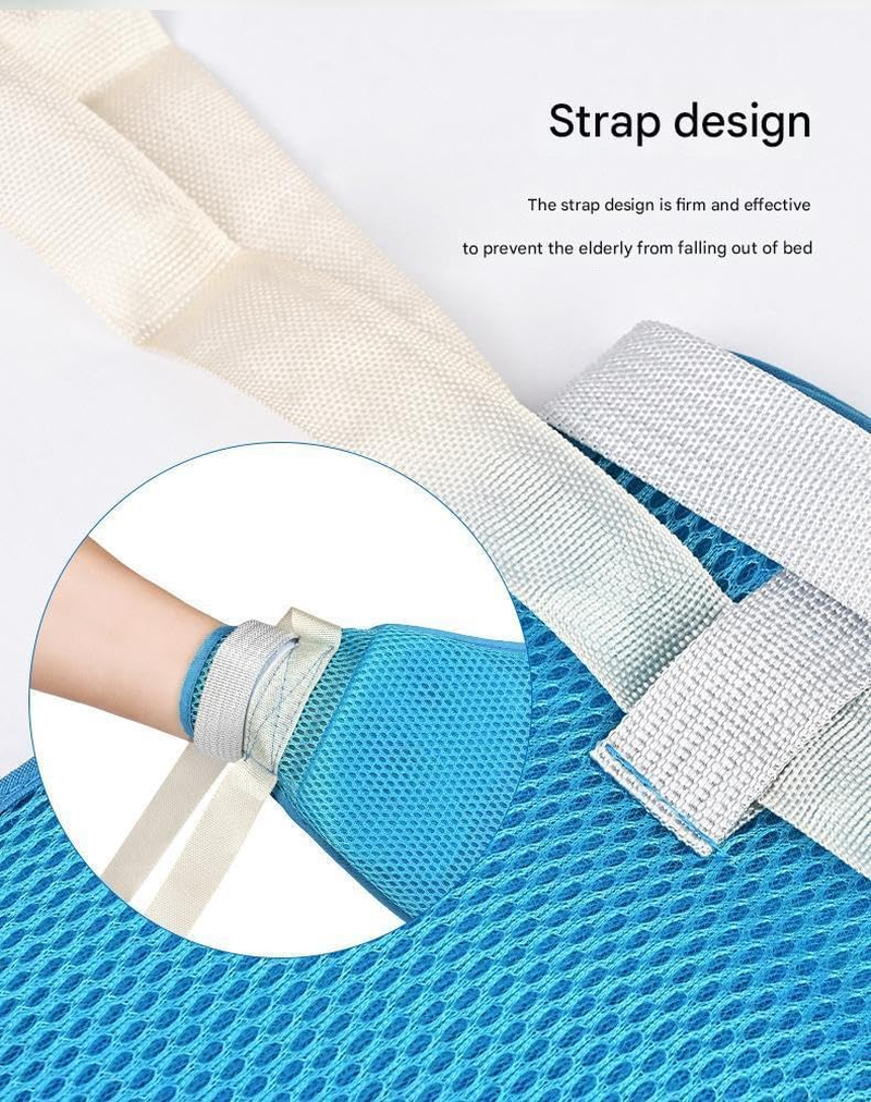 Hand Restraint Gloves, Mesh Fabric anti Scratch Bed Restraint Breathable Restraint Gloves for the Elderly, anti Scratch Adult Fixed Restraint Strap image number 1