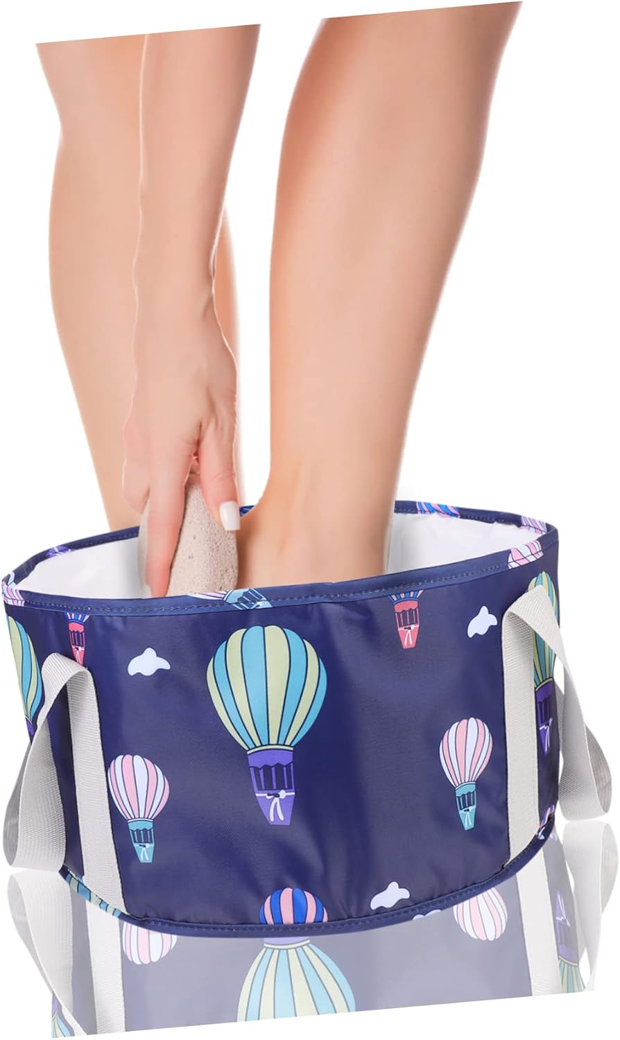 GLEAVI Multipurpose Travel Foot Bath Bucket Folding Foot Tub for Spa Camping Picnic Lightweight Compact