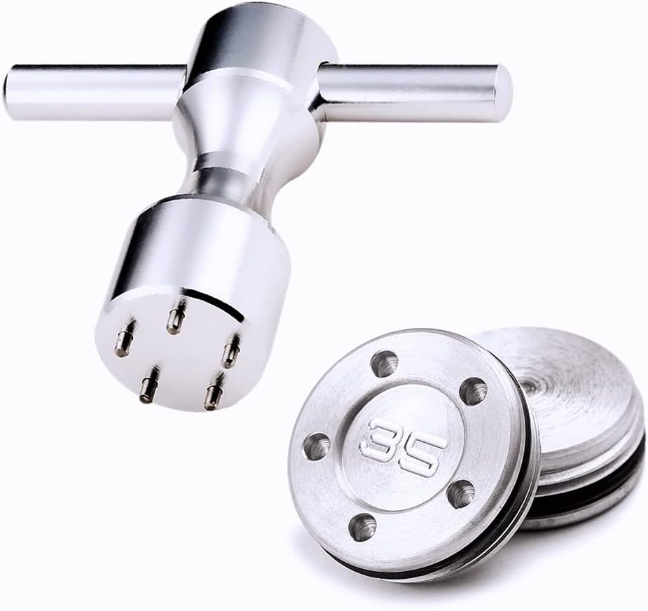 ROYMADE Golf Putter Weights 2Pcs 5G/10G/15G/20G/25G/30G/35G/40G/45G with Wrench Kit Set Compatible with Titleist Scotty Cameron Putter Golf Accessory (2Pcs 35G+Wrench) image number 1