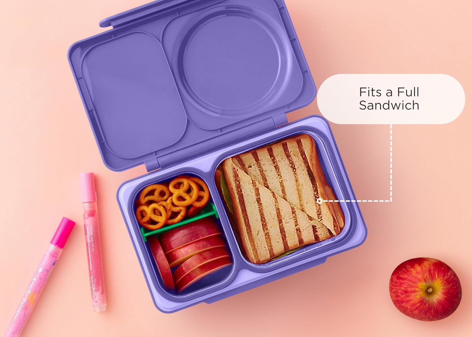 Omie Omiebox up Hot & Cold Bento Box - Galaxy Purple image number 5