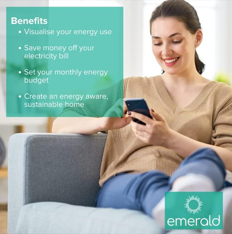 Emerald Electricity Advisor - Smart Bluetooth Enabled Device Monitors and Tracks Electricity Consumption Sending Data Directly to Your Phone. save Money and Energy. image number 6