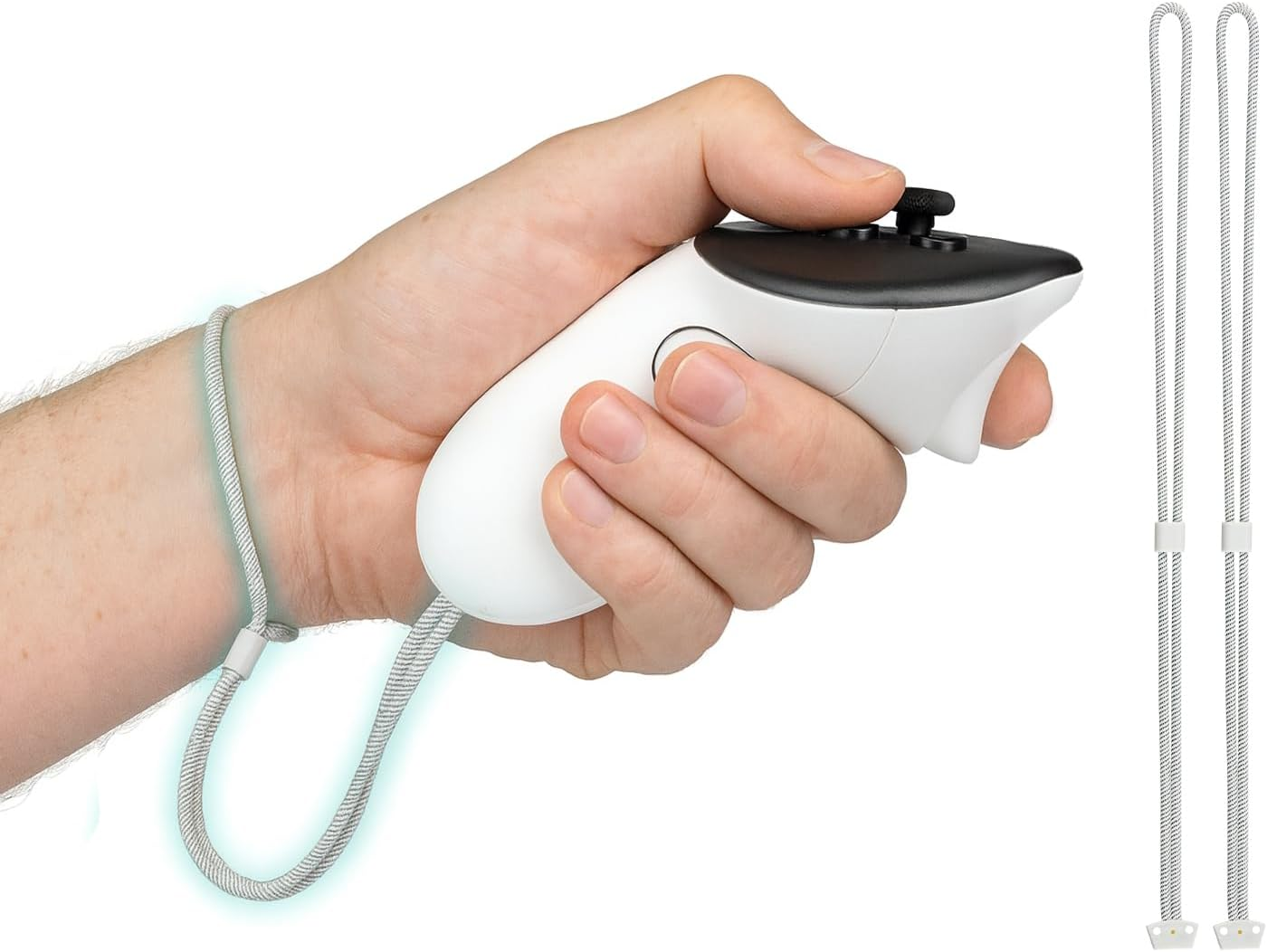 SOULWIT 1 Pair Upgraded Replacement Wrist Straps for Oculus Quest3/Quest 3, Durable & Adjustable Controller Hand Straps for Meta Quest3S/Quest 3S, Easy DIY Installation - White image number 6