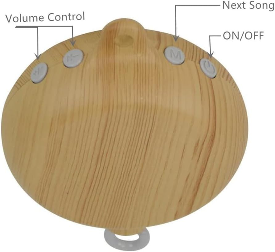 ABS Baby Auto Music Crib Mobile Set Battery-Operated Bed Bell Crib Mobile with Rotating Hook and 3 Modes Volume 35 Lullabies (Crib Mobile Only) image number 2