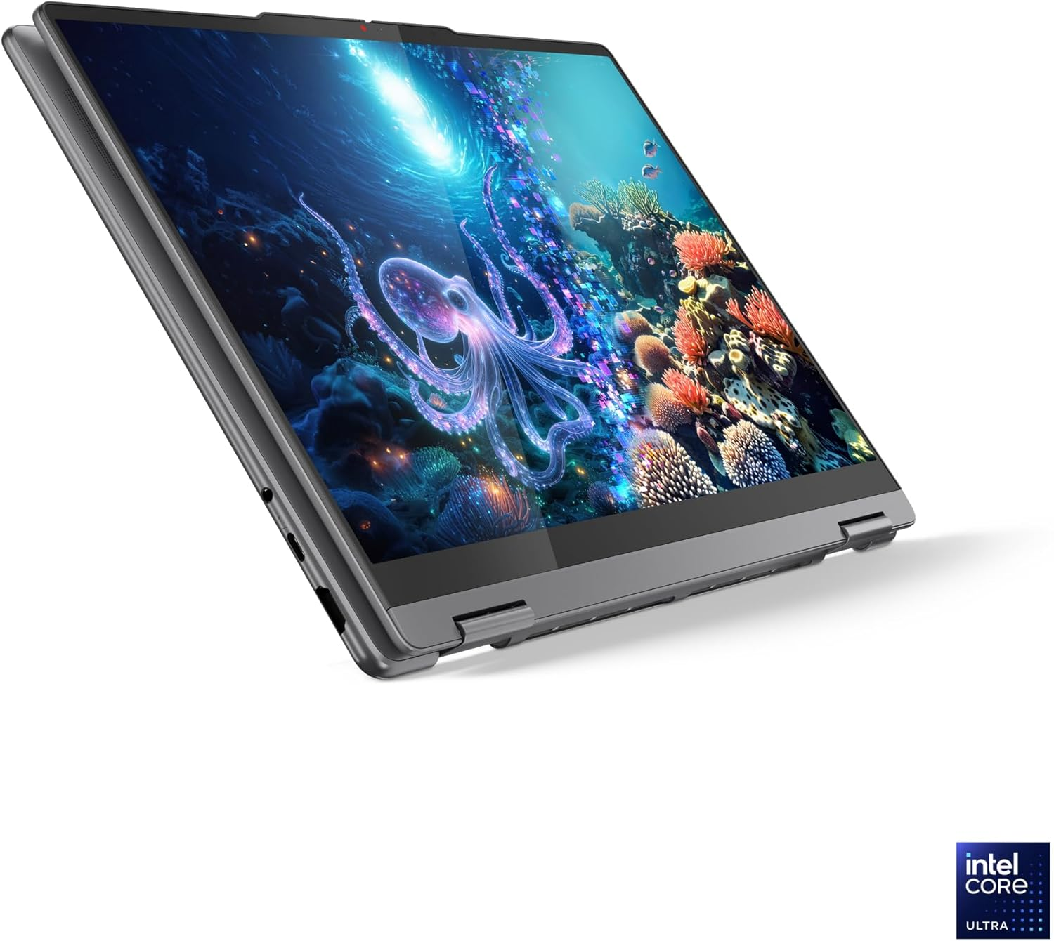 Lenovo Yoga 7 2-In-1 14ILL10 Co-Pilot+ 14" 2.8K WQXGA+ OLED Touch Display Ultra 7 258V 32GB 1TB SSD Digital Pen Win11H Luna Grey 83JQ000EAU image number 3
