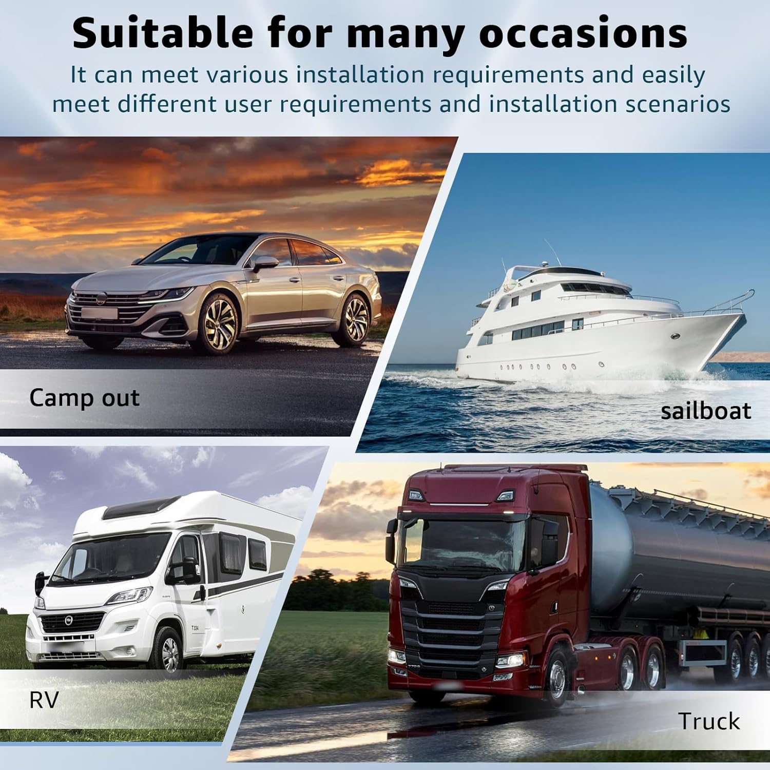 Hodeoo Cable for Starlink Mini Cigarette Lighter Cable,Replacement for Starlink Mini 12V Car Power Cable - Waterproof for Trucks,Buses,Ships 16FT