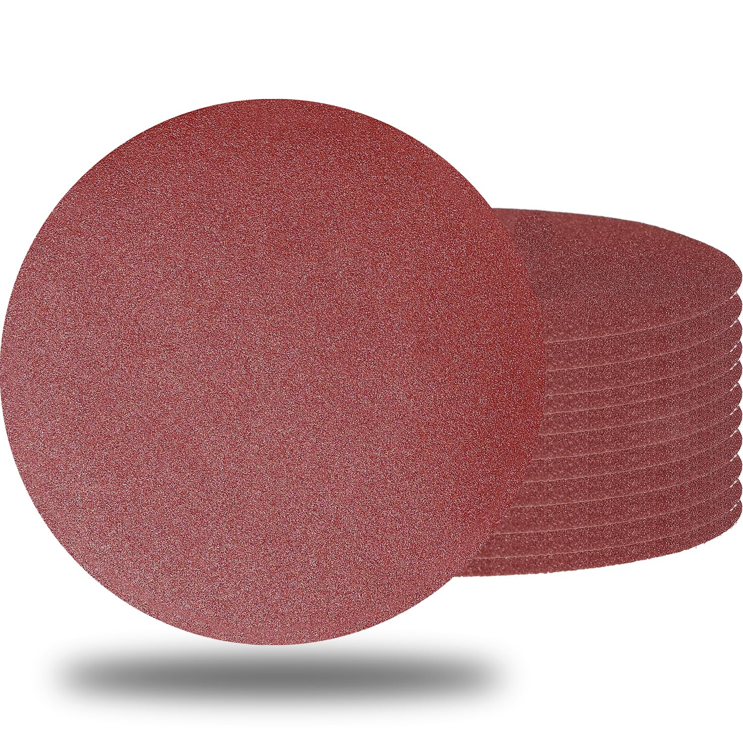 10 PCS 9 Inch 120 Grit Sanding Discs for Hand Radial Sander - 9" round Hook & Loop Sandpaper for Hand Sanding Tool, Aluminum Oxide Sander Disc for Hand Drywall Power Sander (120 Grits) image number 3
