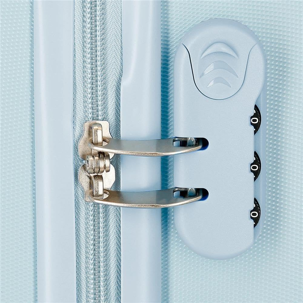 MOVOM Live Your Dreams Cabin Suitcase Blue 38 X 55 X 20 Cm Hard ABS Combination Lock Side 35L 2 Kg 4 Double Wheels Luggage Hand Luggage image number 1